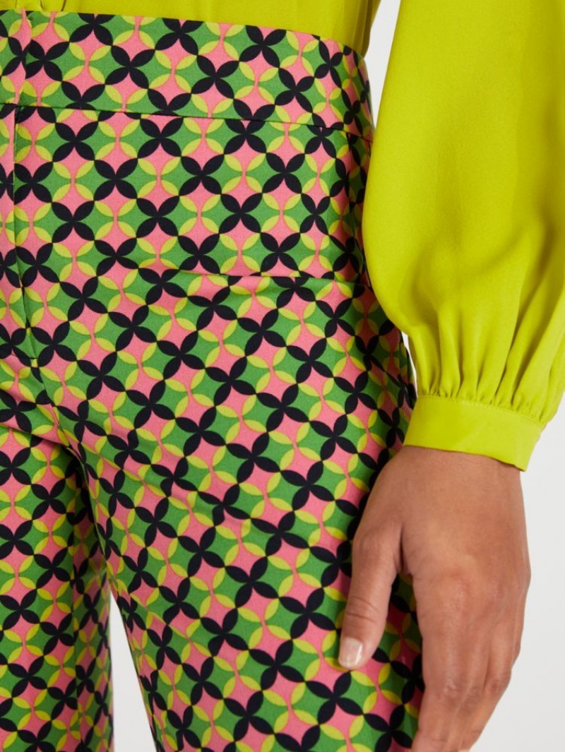 Kate Spade Patio Tile Doris Pants Light Green / Pink | 2381970-YH