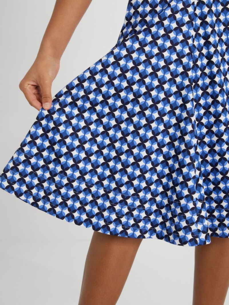 Kate Spade Patio Tile Midi Skirt Cream / Blue | 5793824-PY