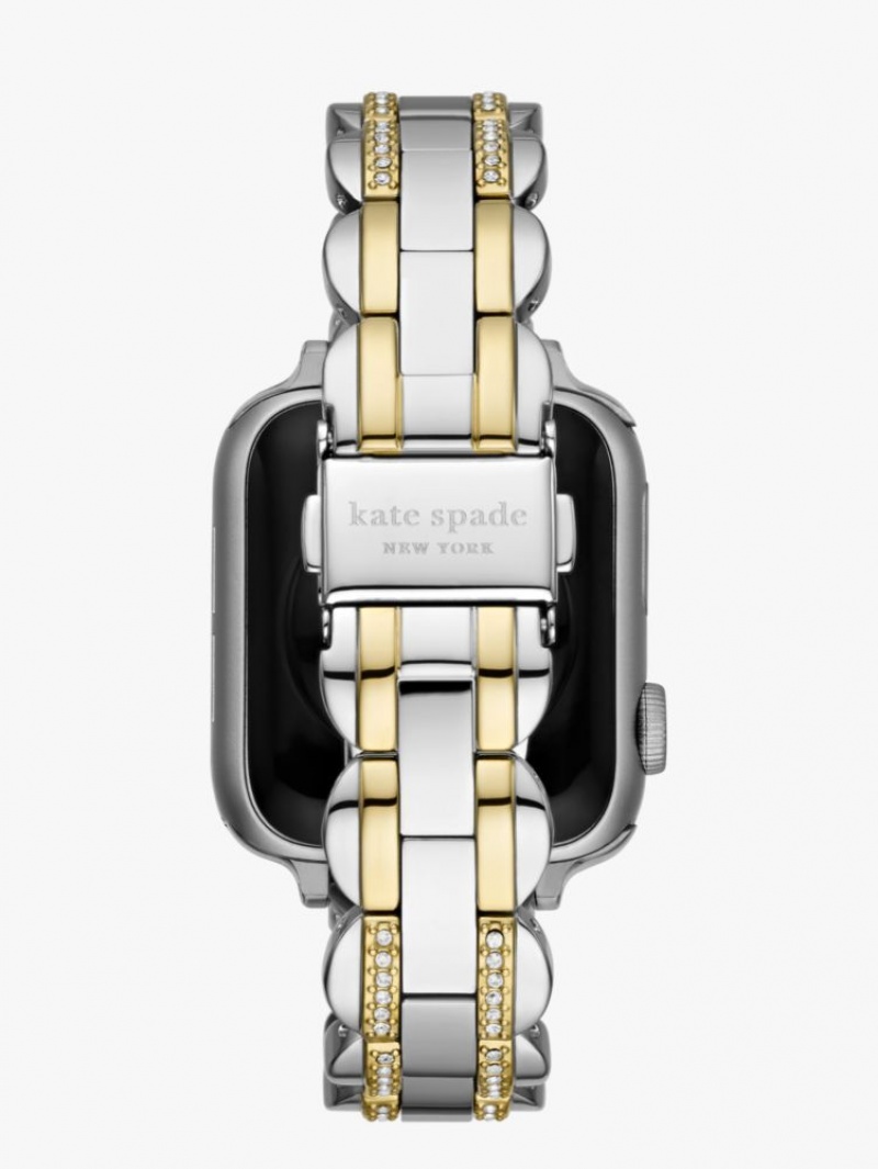 Kate Spade Pave Stainless Steel Bracelet 38/40mm Band For Apple Watch? Silver / Gold | 1670834-DE