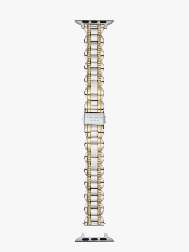 Kate Spade Pave Stainless Steel Bracelet 38/40mm Band For Apple Watch? Silver / Gold | 1670834-DE