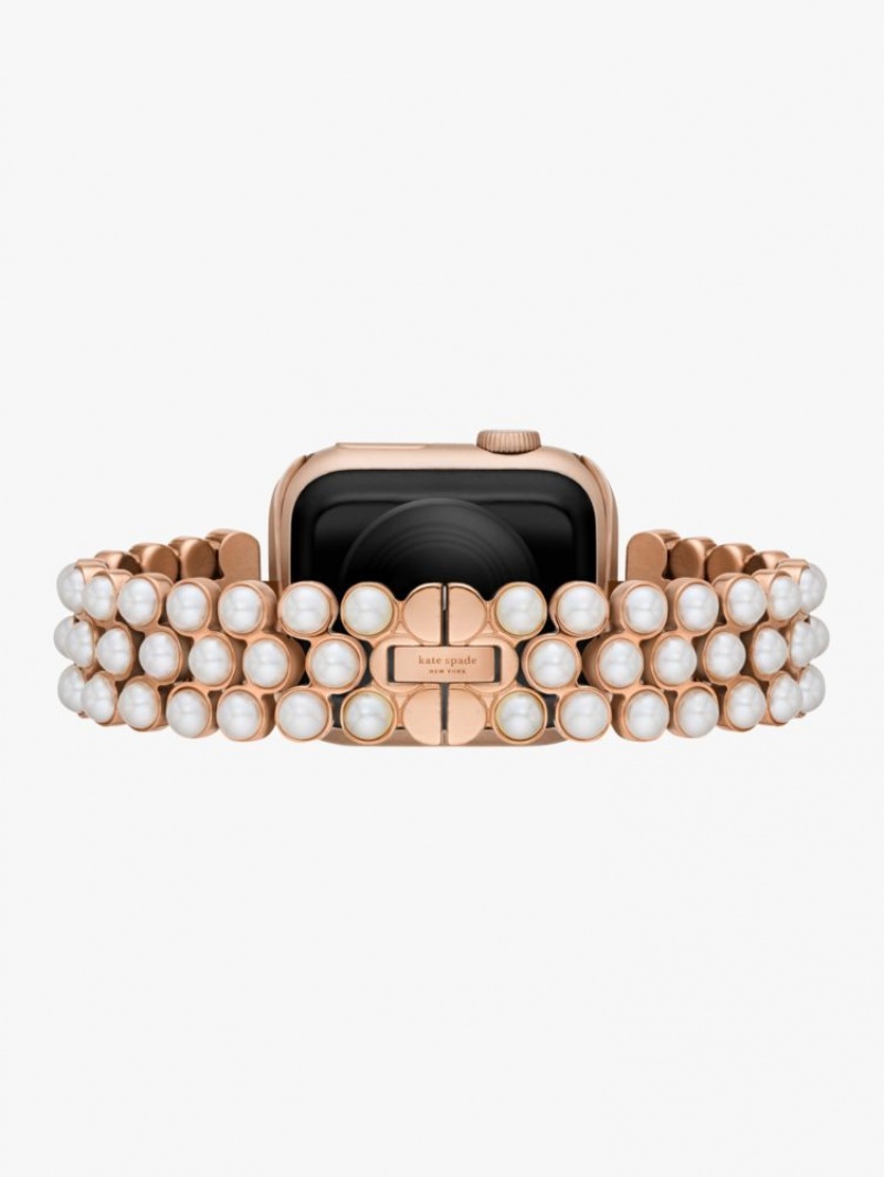 Kate Spade Pearl Gold-tone Stainless Steel 38/40mm Band For Apple Watch? Parchment | 6532107-SP