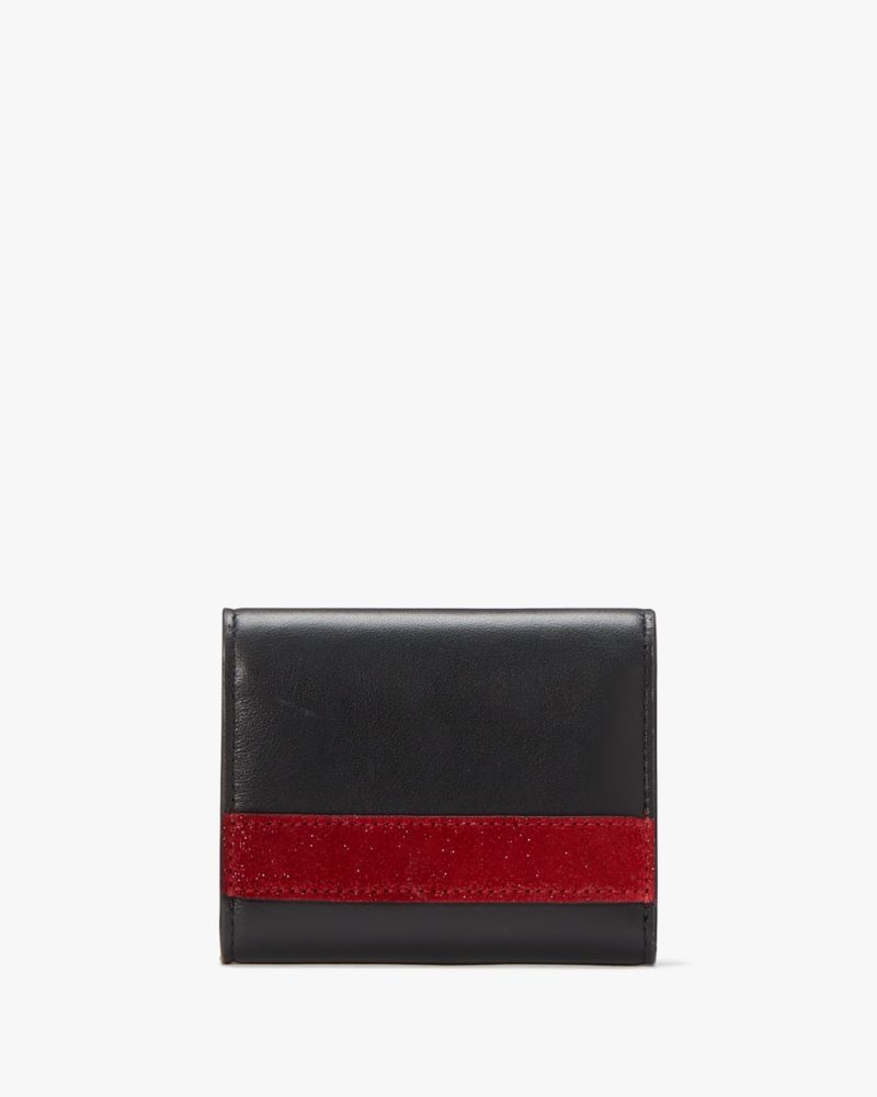 Kate Spade Perfect Match Flap Card Case Black Multicolor | 7069524-LE