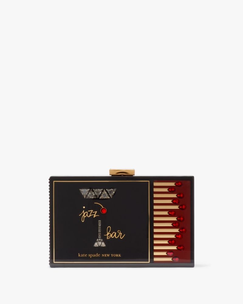 Kate Spade Perfect Match Matchbox Resin Small Frame Clutch Black Multicolor | 5743029-EG