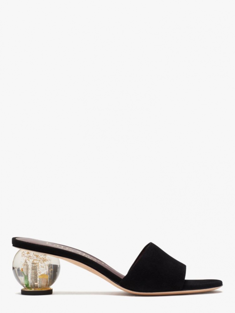 Kate Spade Polished Slide Sandals Black | 3981406-RP