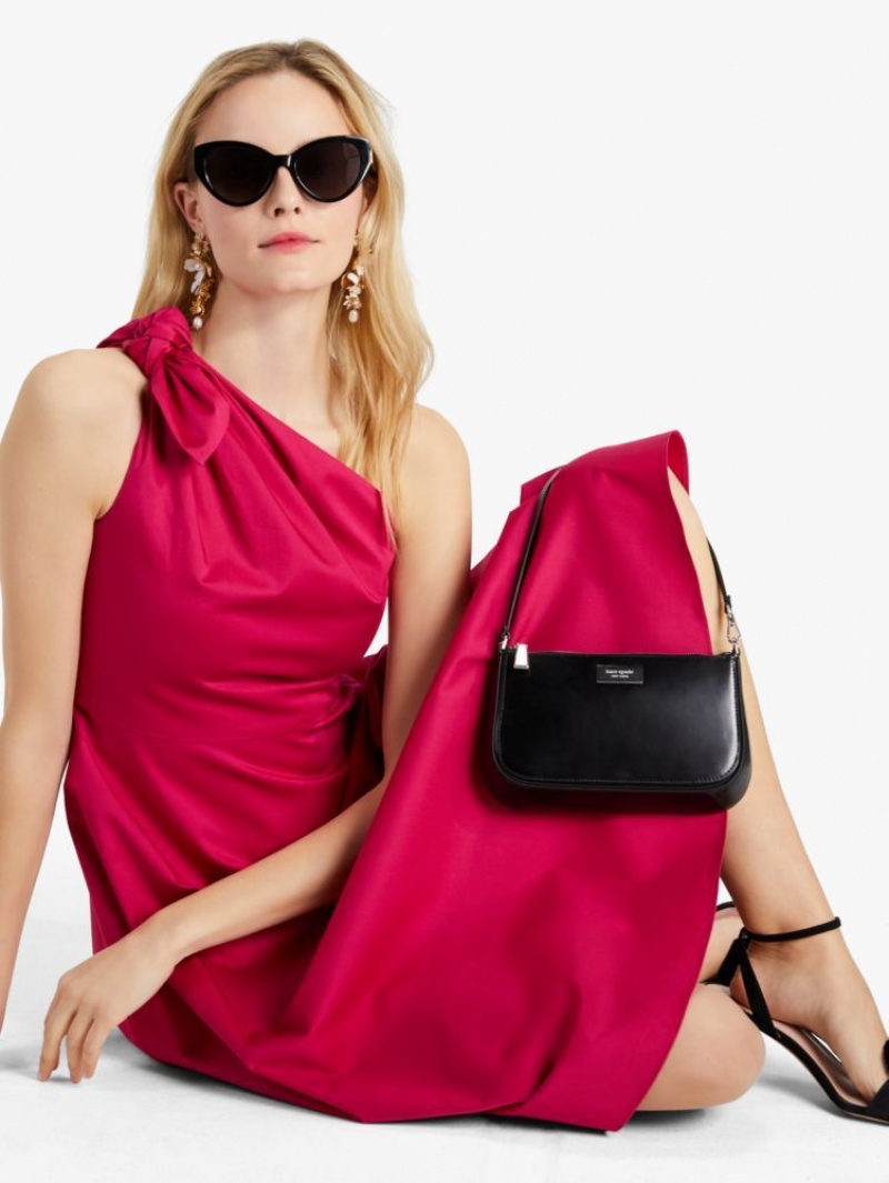 Kate Spade Poplin One-shoulder Sabrina Dress Purple | 0592364-KX