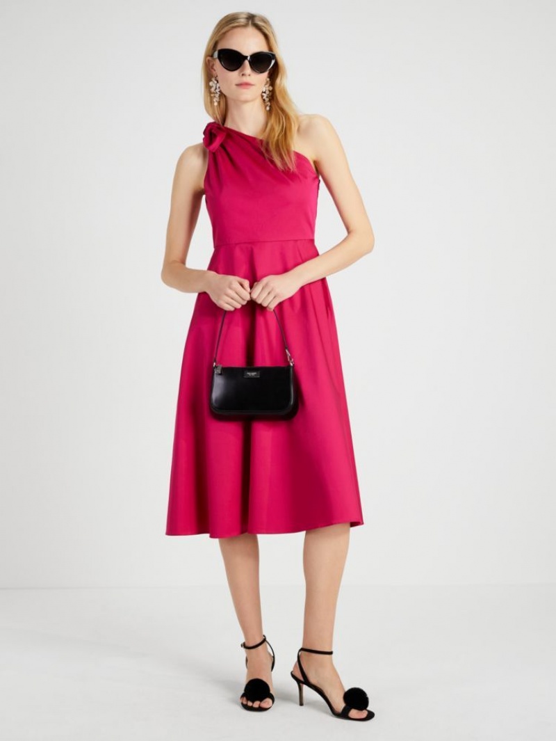 Kate Spade Poplin One-shoulder Sabrina Dress Purple | 0592364-KX