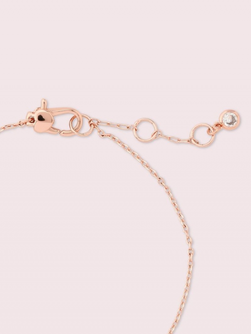 Kate Spade Precious Pansy Bracelet Cream Multicolor / Rose Gold | 9273645-IC