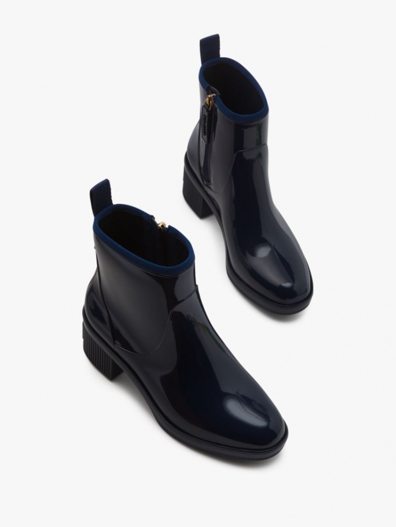 Kate Spade Puddle Rain Booties Blue | 7028965-EY