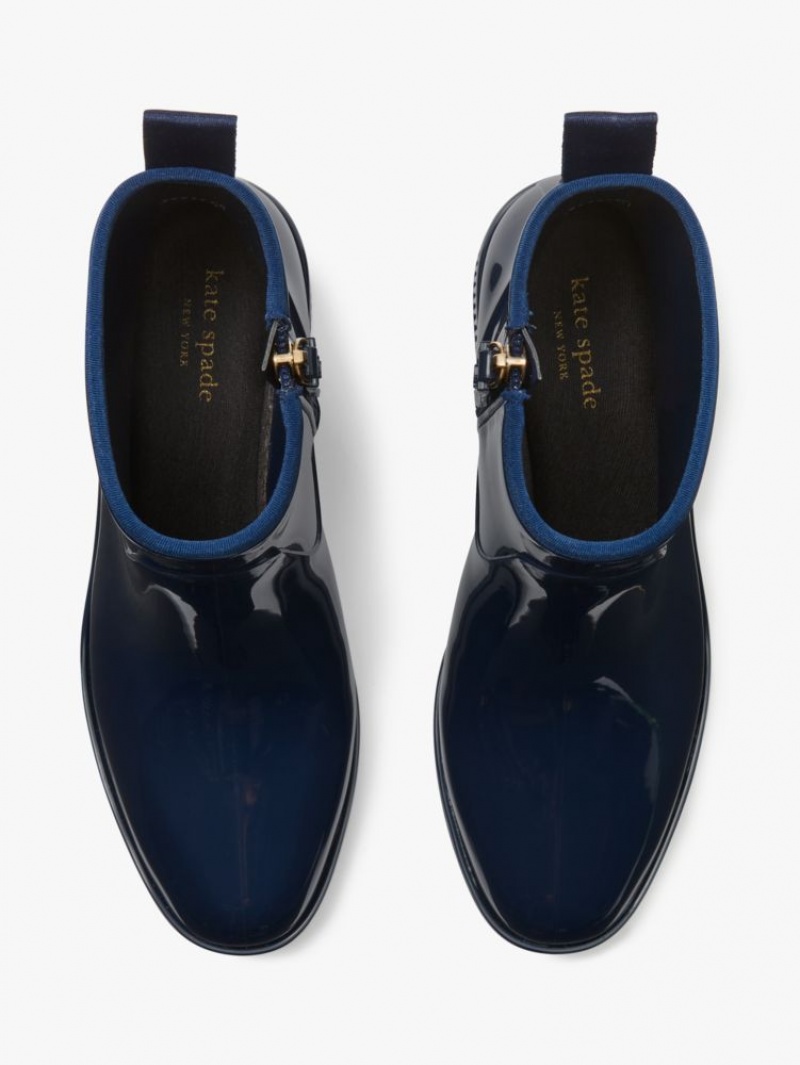 Kate Spade Puddle Rain Booties Blue | 7028965-EY