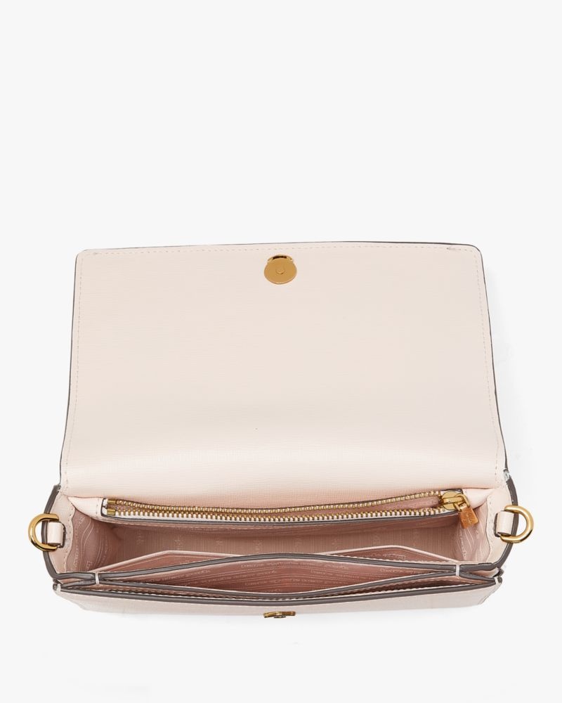 Kate Spade Purl Embellished Flap Chain Wallet Pale Dogwood | 9576182-NE