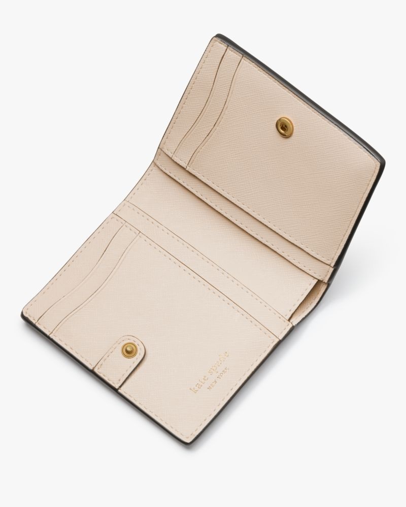 Kate Spade Purl Embellished Small Bifold Wallet Pale Dogwood | 9467128-PL