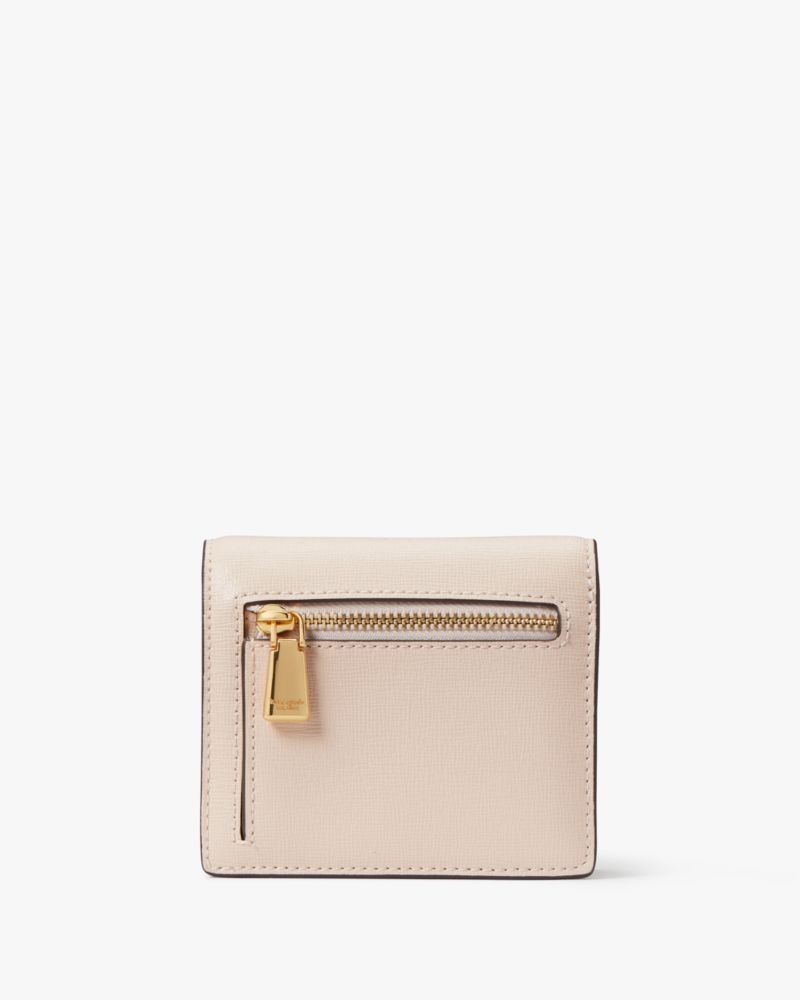 Kate Spade Purl Embellished Small Bifold Wallet Pale Dogwood | 9467128-PL