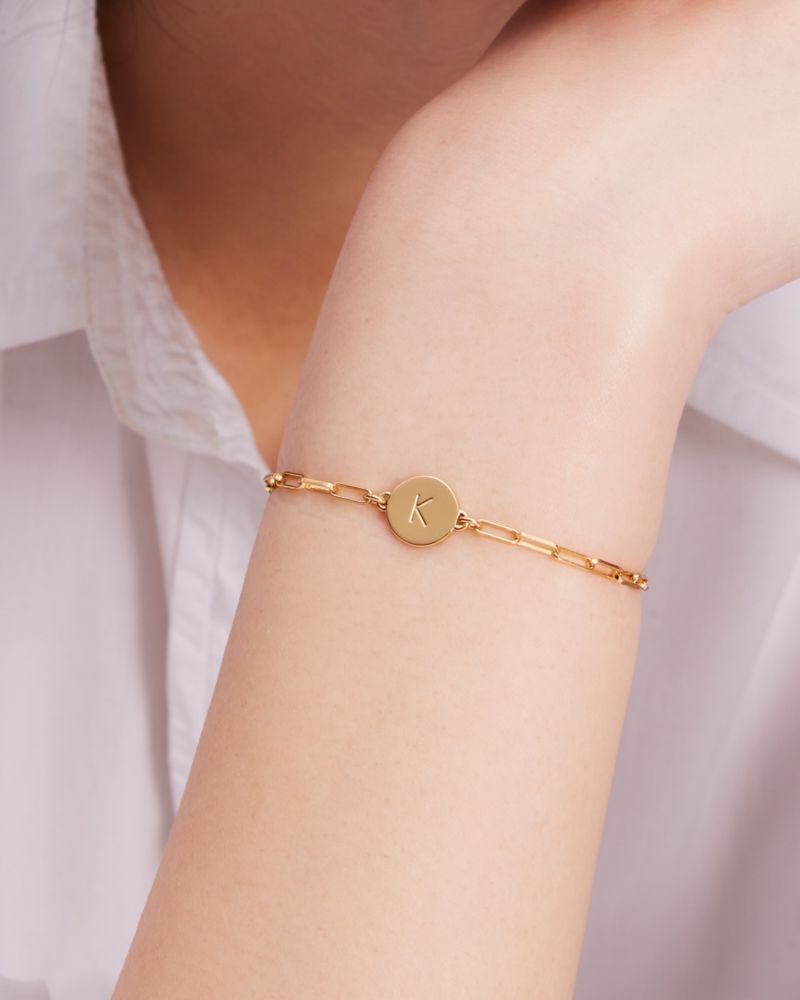 Kate Spade R Initial Chain Bracelet Gold | 9236084-UX