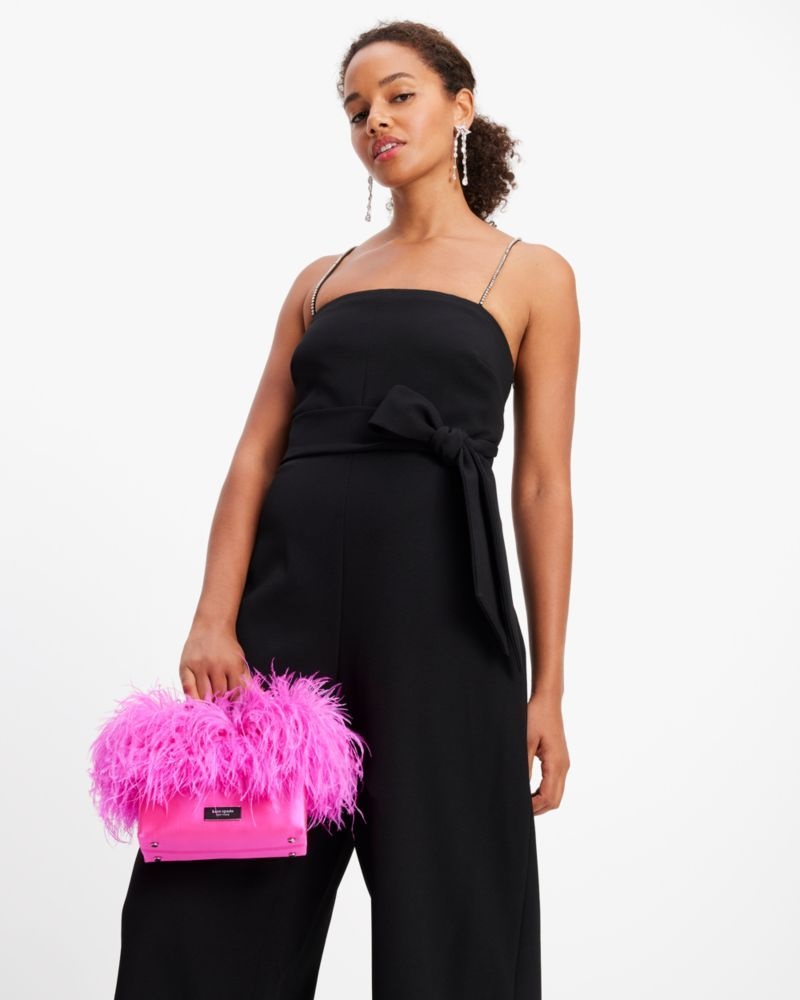 Kate Spade Rhinestone Embellished Jumpsuit Black | 2746150-TN