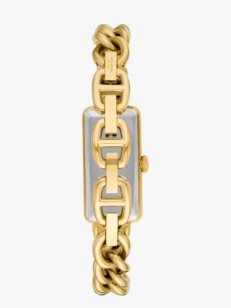 Kate Spade Rosedale Gold-tone Stainless Steel Watch Yellow | 6917203-QF