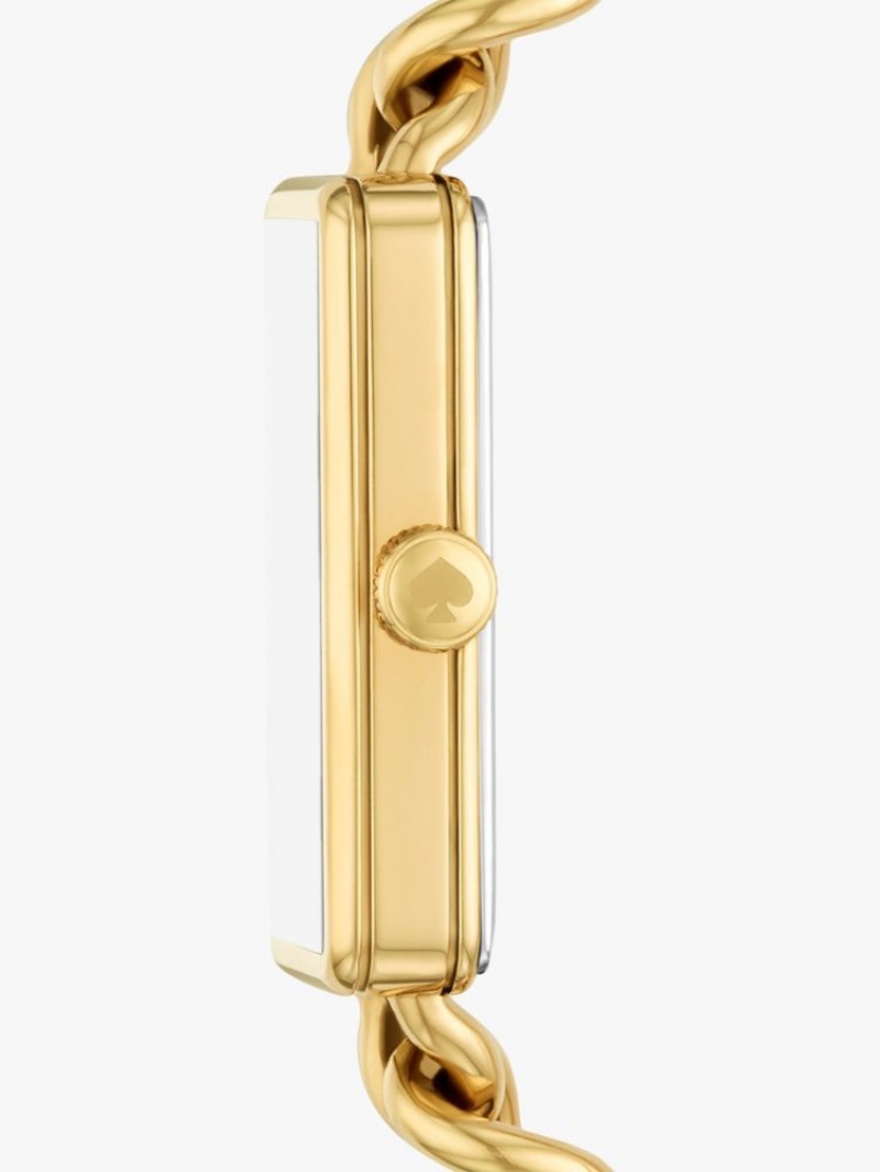 Kate Spade Rosedale Gold-tone Stainless Steel Watch Yellow | 6917203-QF
