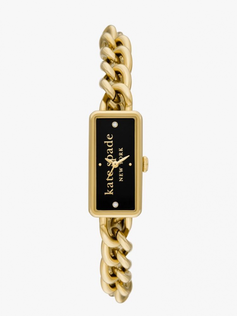 Kate Spade Rosedale Gold-tone Stainless Steel Watch Yellow | 6917203-QF