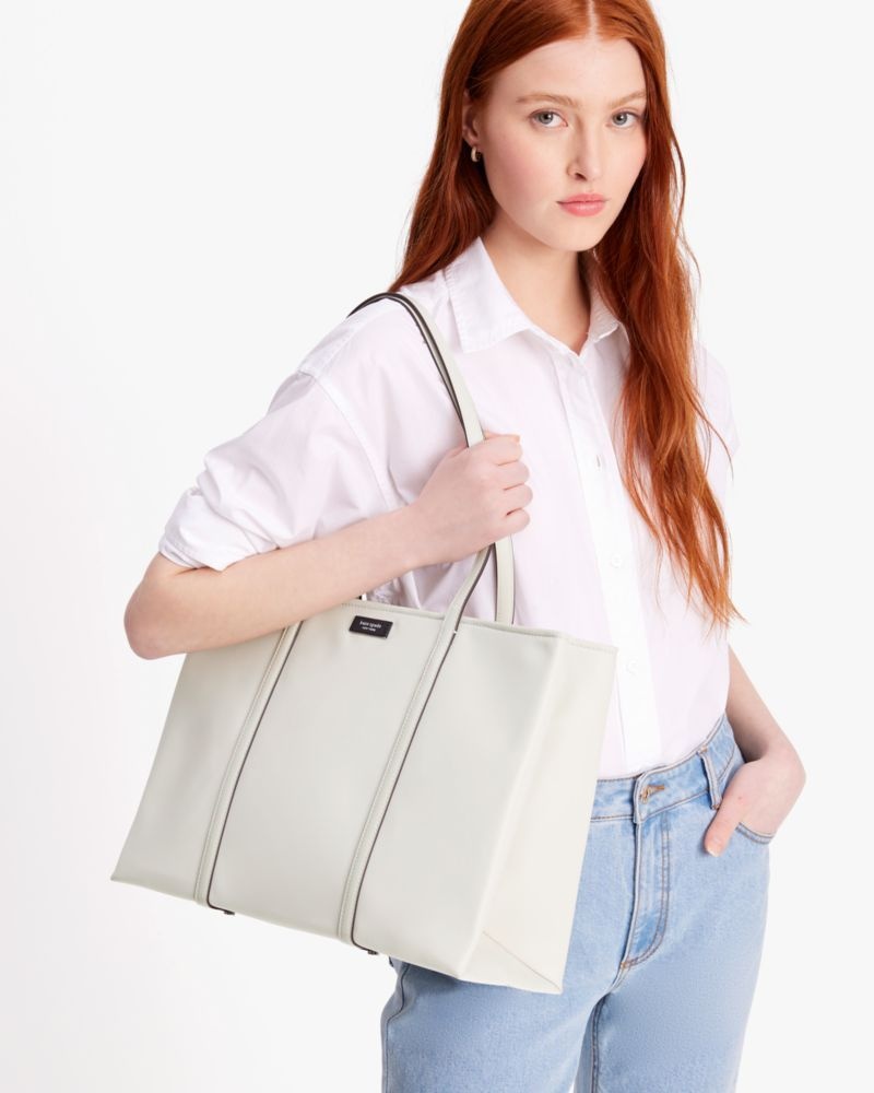 Kate Spade Sam Icon KSNYL Medium Tote Stony Beach | 6154078-DM