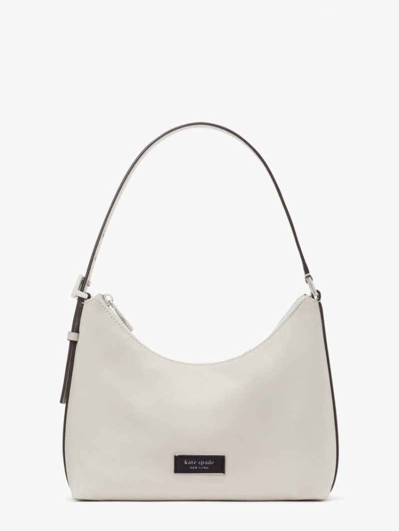 Kate Spade Sam Icon KSNYL Nylon Small Shoulder Bag Stony Beach | 3091765-FN