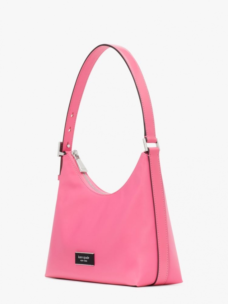 Kate Spade Sam Icon KSNYL Nylon Small Shoulder Bag Pink | 3281695-MR