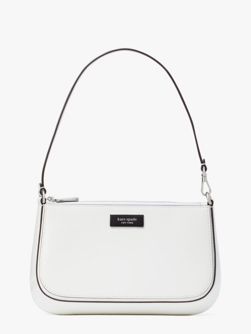 Kate Spade Sam Icon Leather Mini Pochette White | 4751026-XC