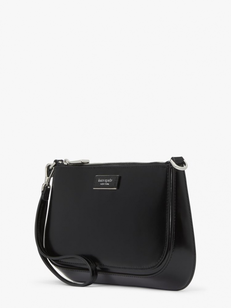 Kate Spade Sam Icon Leather Mini Pochette Black | 6791823-OW