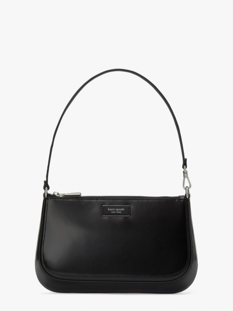 Kate Spade Sam Icon Leather Mini Pochette Black | 6791823-OW