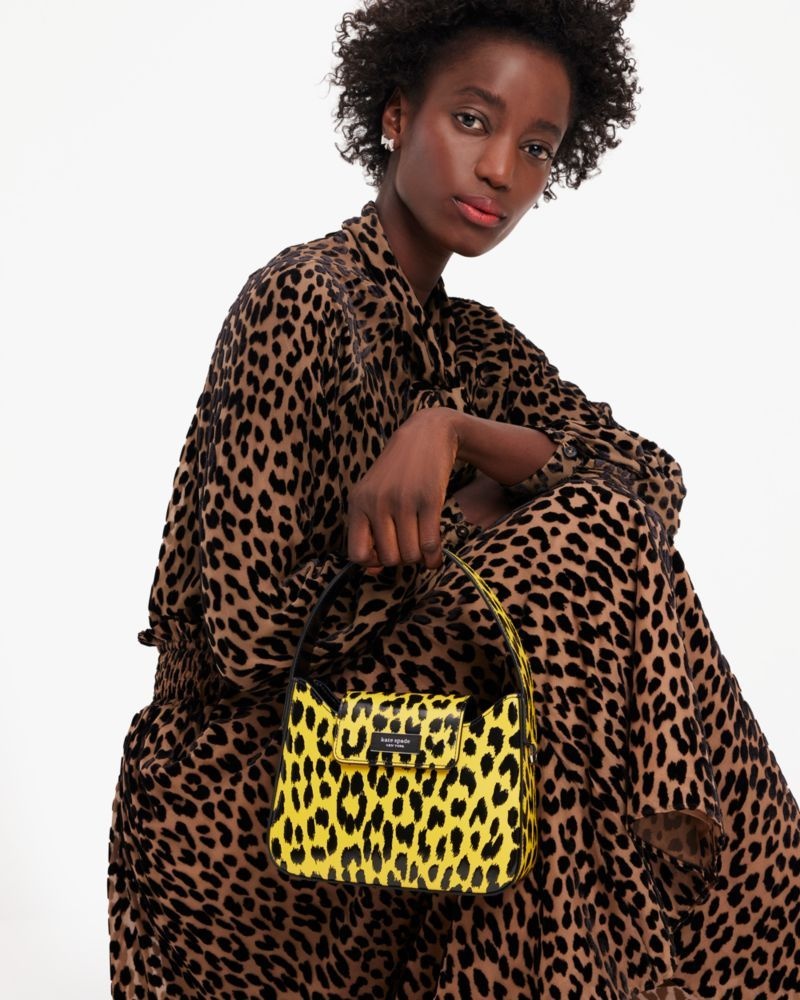 Kate Spade Sam Icon Modern Leopard Mini Hobo Bag Multicolor | 1936780-JO