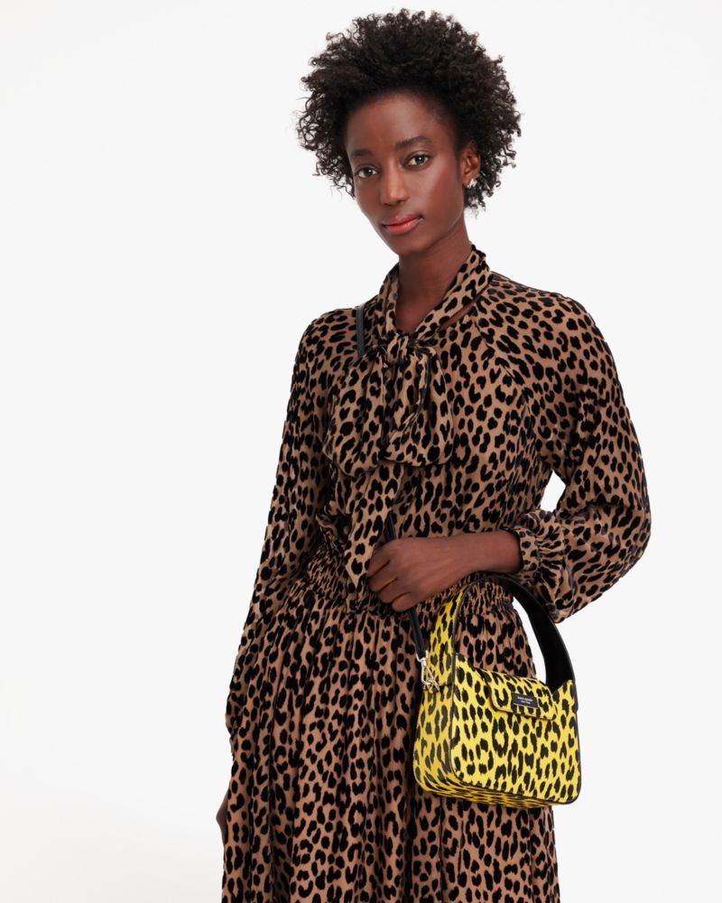 Kate Spade Sam Icon Modern Leopard Mini Hobo Bag Multicolor | 1936780-JO