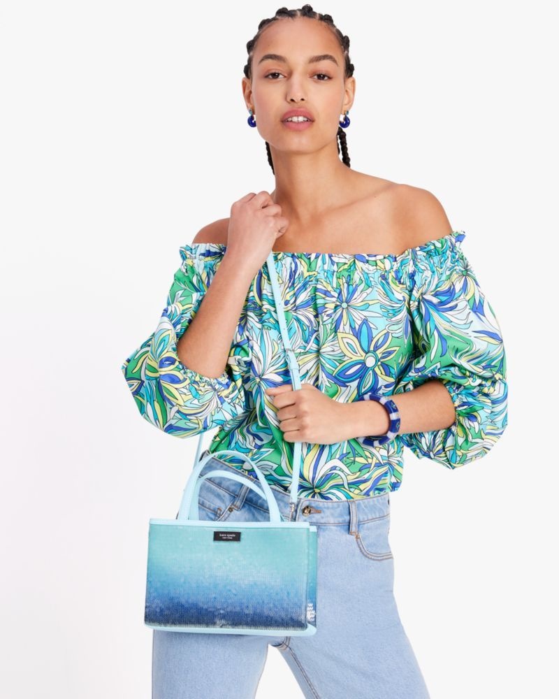 Kate Spade Sam Icon Ombre Sequin Small Tote Multicolor | 2043869-IL