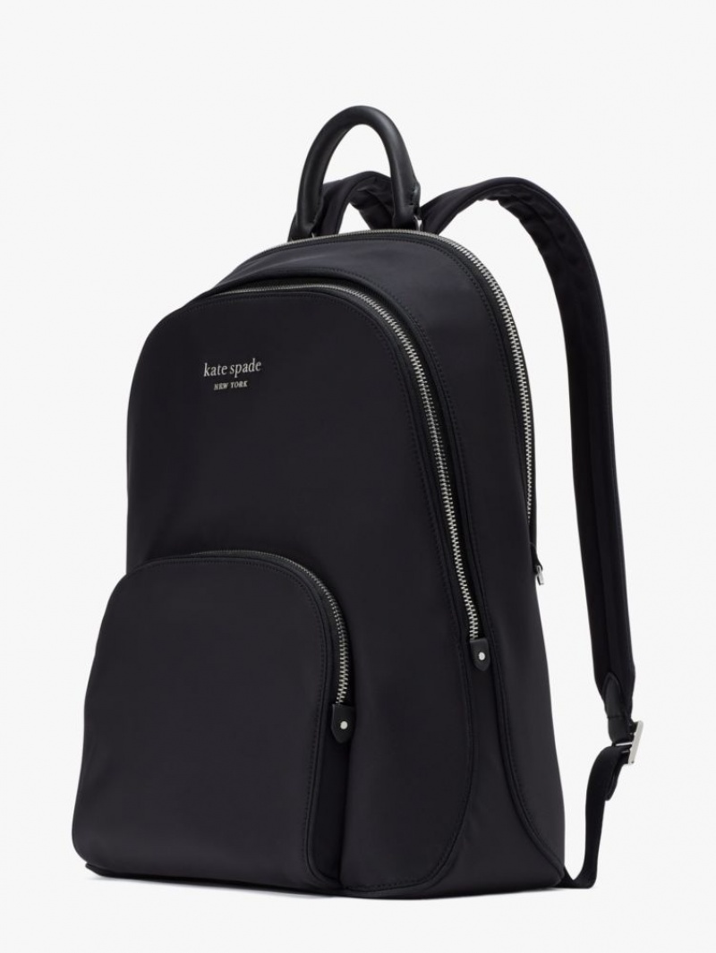 Kate Spade Sam KSNYL Nylon Laptop Backpack Black | 9054621-HU