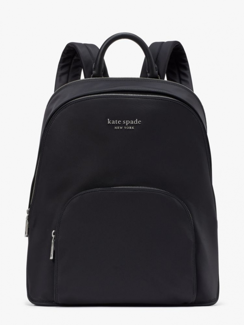 Kate Spade Sam KSNYL Nylon Laptop Backpack Black | 9054621-HU