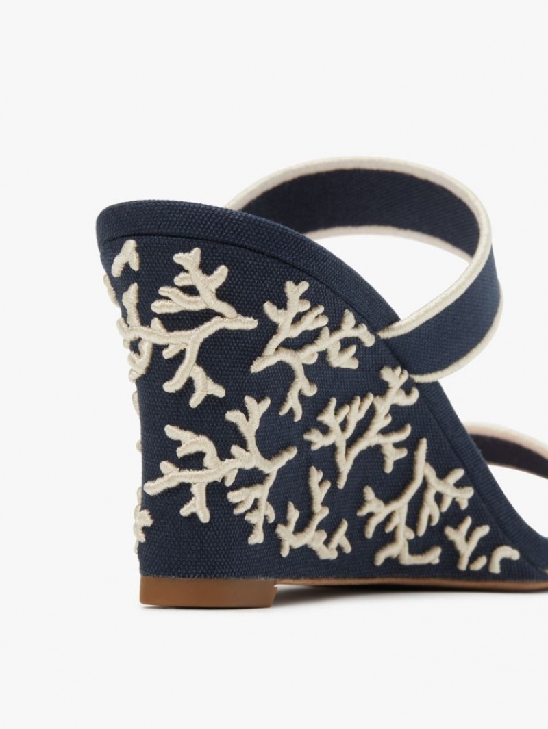 Kate Spade Santorini Wedges Blue / Cream | 8031947-QA