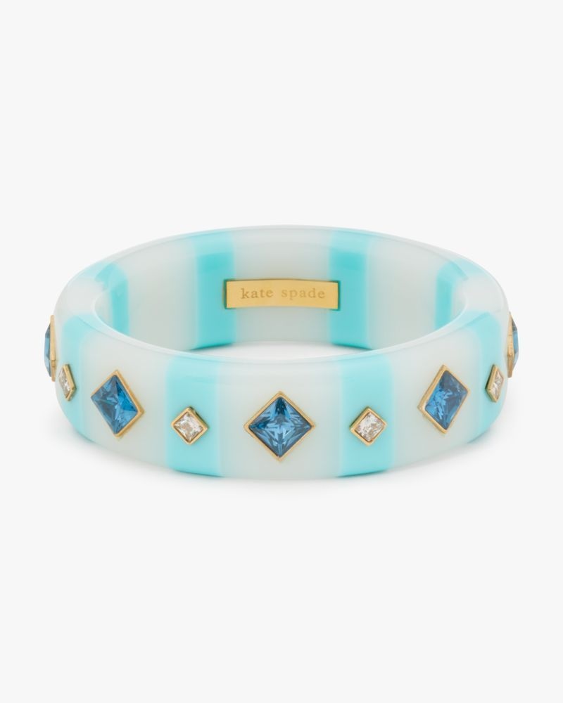 Kate Spade Seeing Stripes Bangle Light Blue Multicolor | 8327495-ZF
