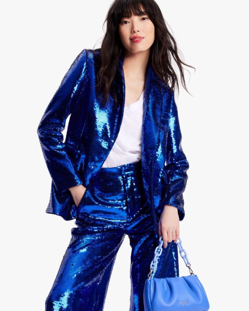 Kate Spade Sequin Blazer Blue | 3297641-EI