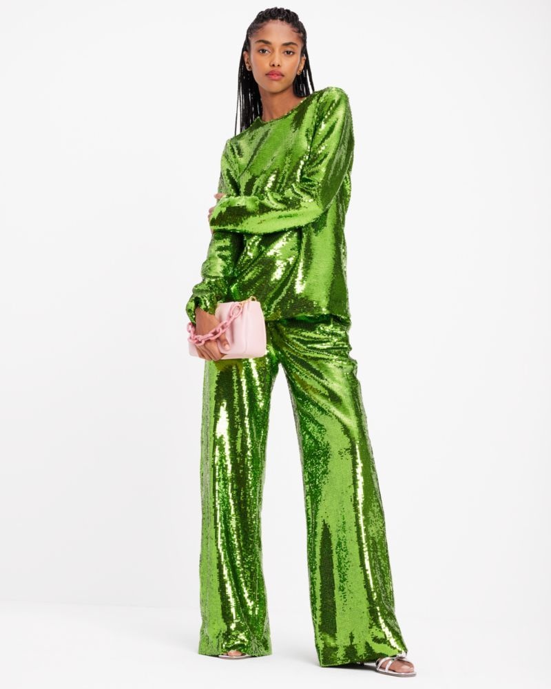 Kate Spade Sequin Pants Green | 7945361-MV