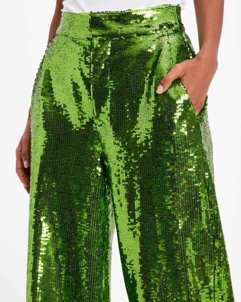 Kate Spade Sequin Pants Green | 7945361-MV