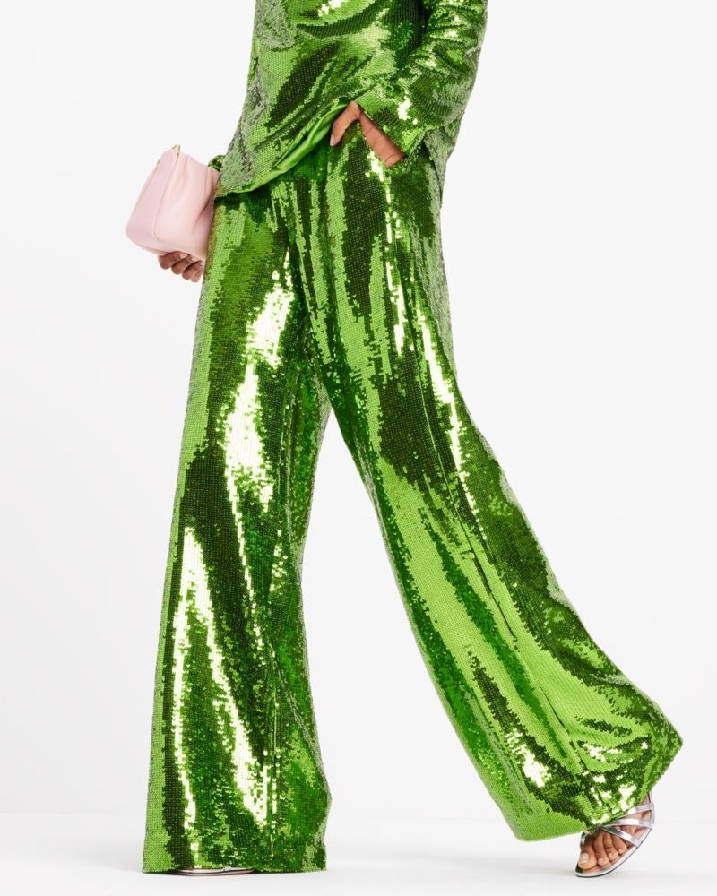Kate Spade Sequin Pants Green | 7945361-MV