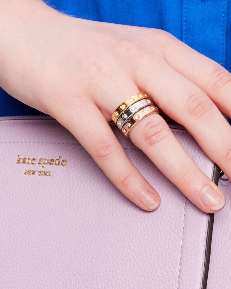Kate Spade Set In Stone Ring Set Multicolor | 5416390-RE