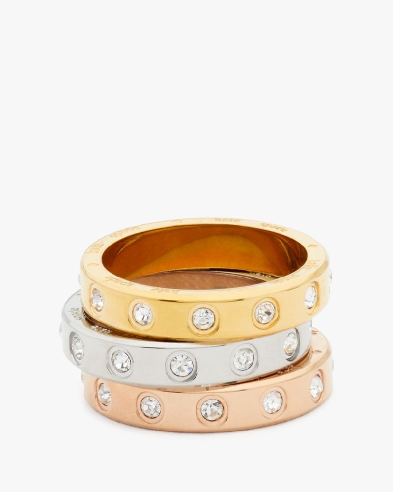 Kate Spade Set In Stone Ring Set Multicolor | 5416390-RE
