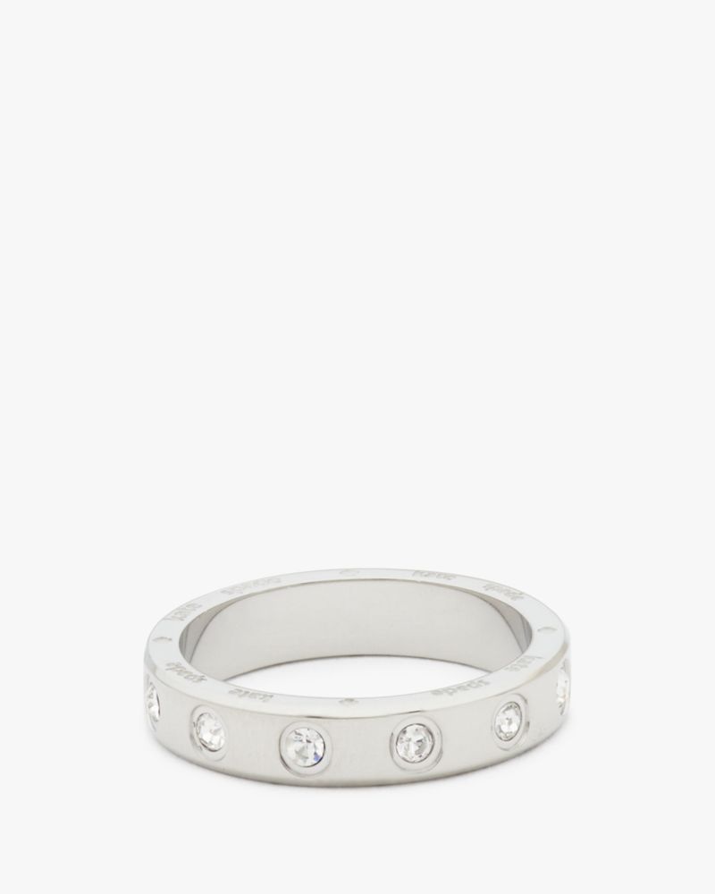 Kate Spade Set In Stone Ring Silver | 5478321-YM