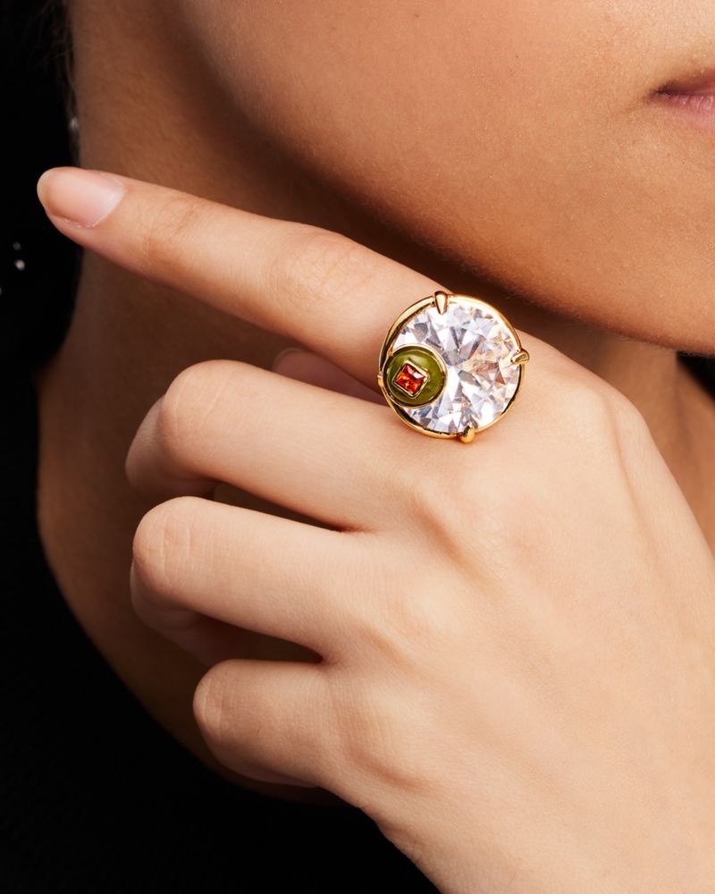Kate Spade Shaken Or Stirred Cocktail Ring Gold | 2450379-WK