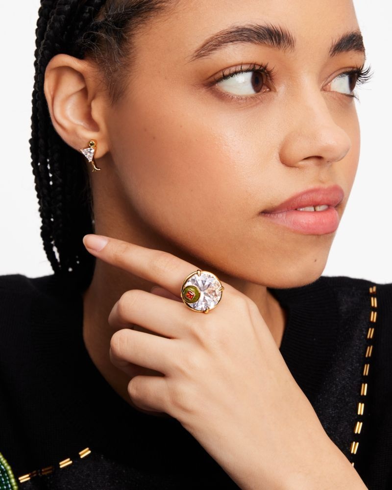 Kate Spade Shaken Or Stirred Cocktail Ring Gold | 2450379-WK