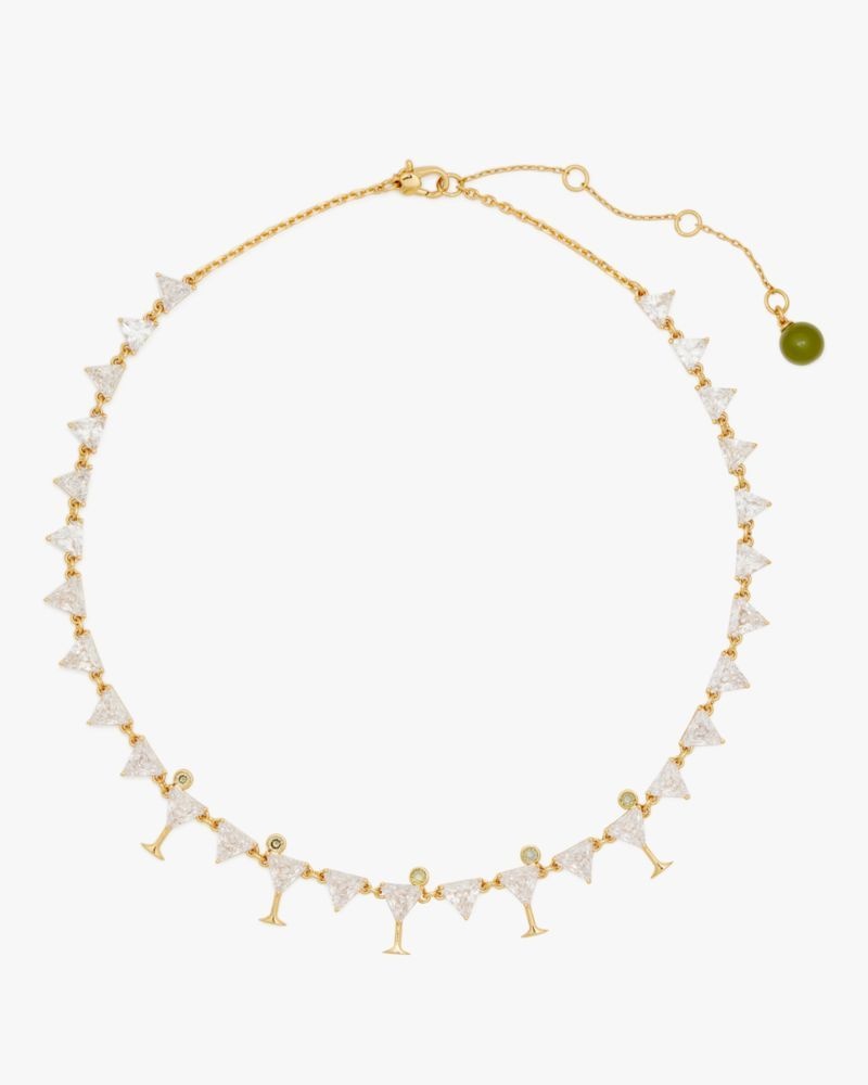 Kate Spade Shaken Or Stirred Tennis Necklace Gold | 1028935-VQ