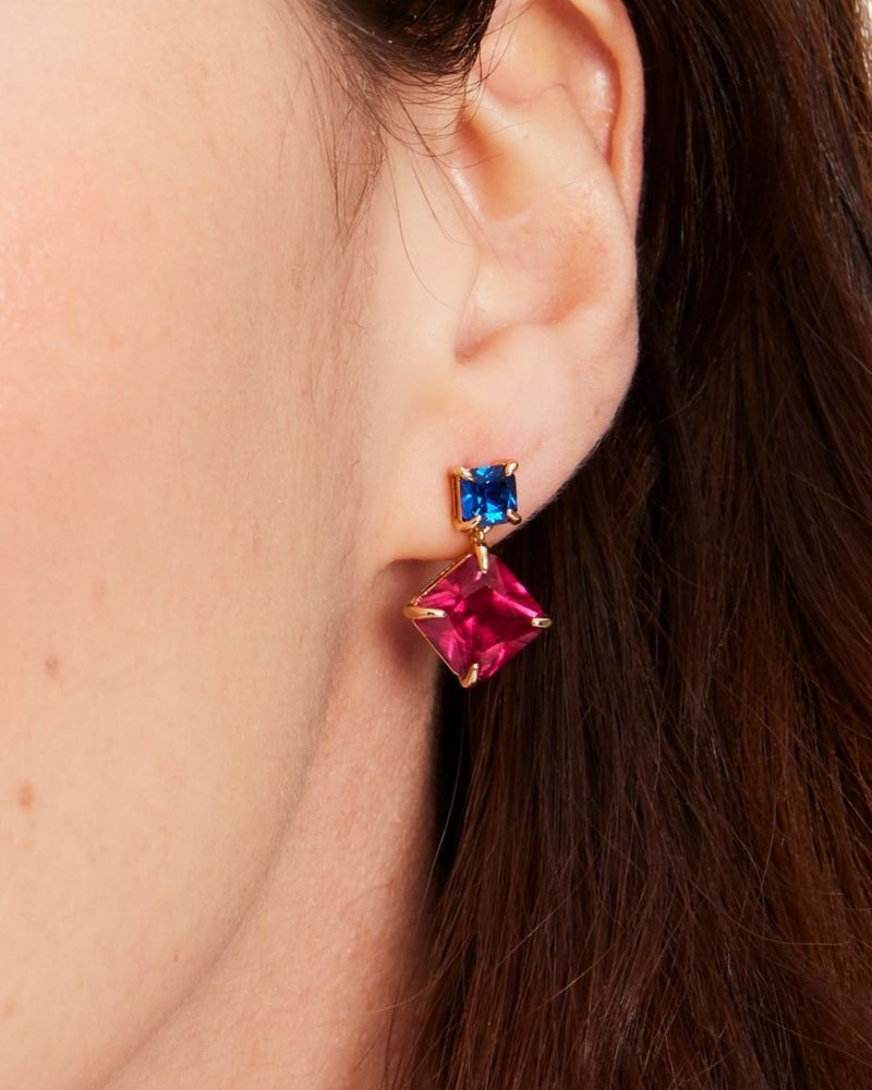 Kate Spade Showtime Drop Earrings Red Multicolor | 7385269-EO