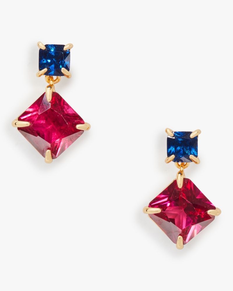 Kate Spade Showtime Drop Earrings Red Multicolor | 7385269-EO