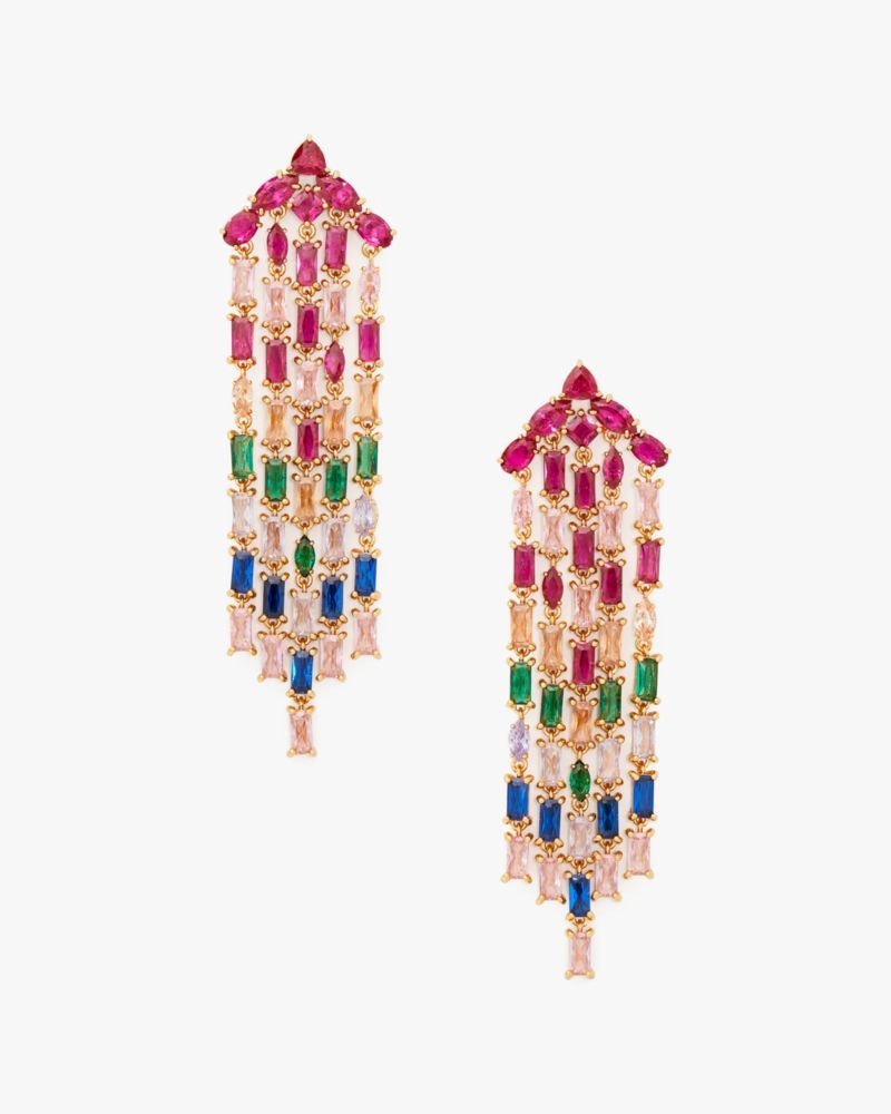Kate Spade Showtime Fringe Statement Earrings Multicolor | 2850917-VW