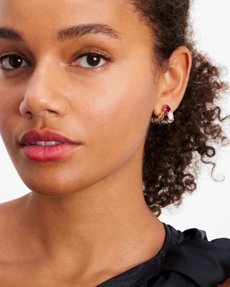 Kate Spade Showtime Stud Huggie Hoops Multicolor | 2653147-RW