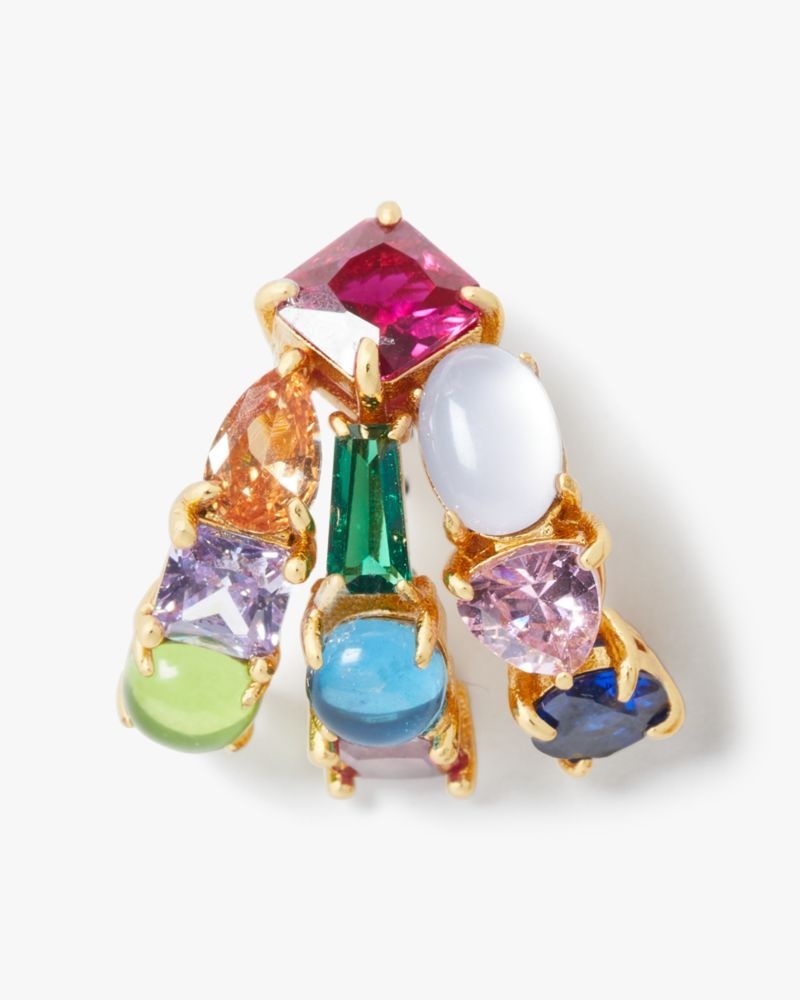 Kate Spade Showtime Stud Huggie Hoops Multicolor | 2653147-RW