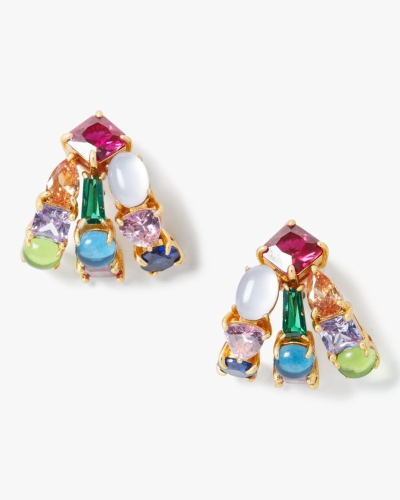 Kate Spade Showtime Stud Huggie Hoops Multicolor | 2653147-RW